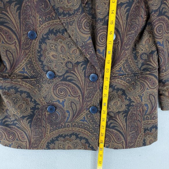 Escada Brown Paisley Blazer - Picture 8 of 9